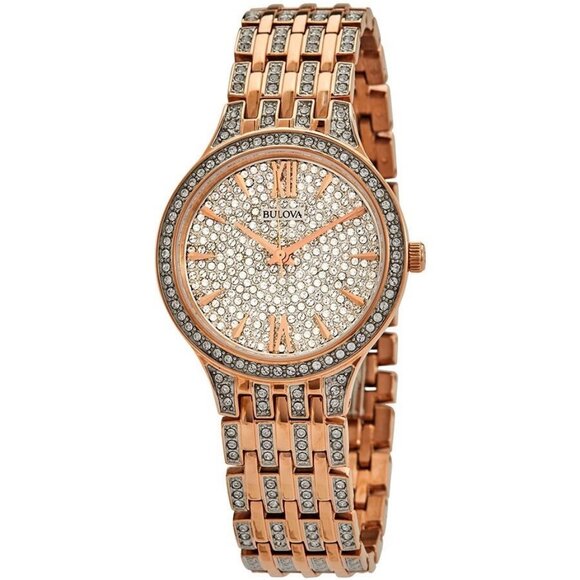 FX04293B NWT Bulova Fashion Ladies Quartz Steel Authentic Watch - Picture 1 of 3